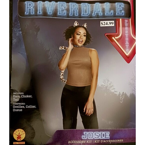 Rubie's Riverdale Josie Costume Leopard Ears; Tail, Choker Set was $24.99 - Picture 2 of 4
